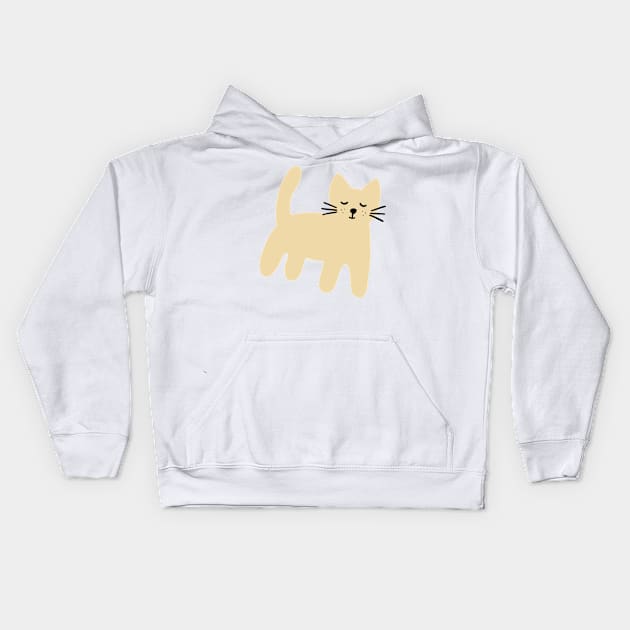 Cute mouse on white Kids Hoodie by bigmoments